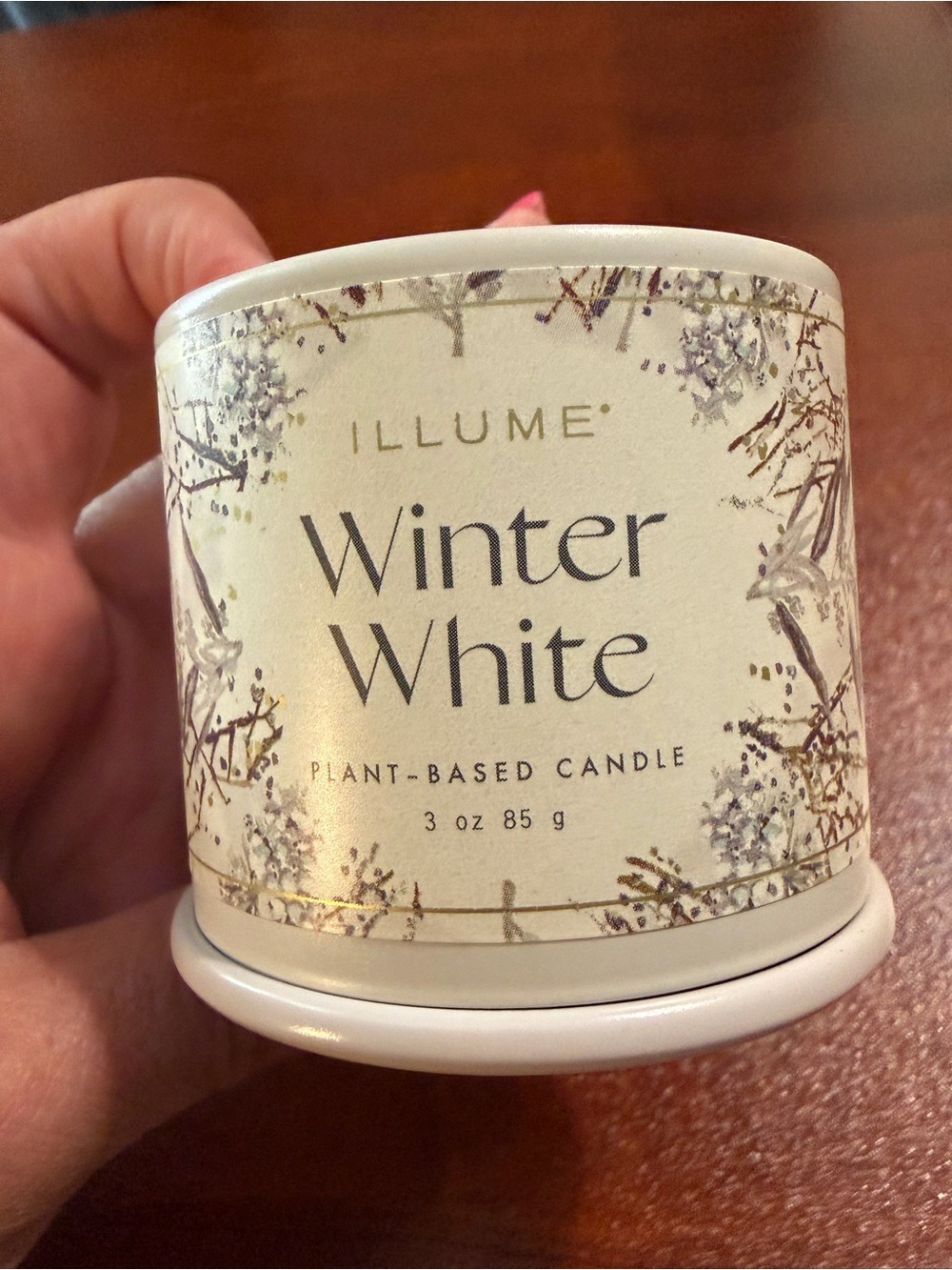 New Illume Winter White Plant-Based Candle -3 oz